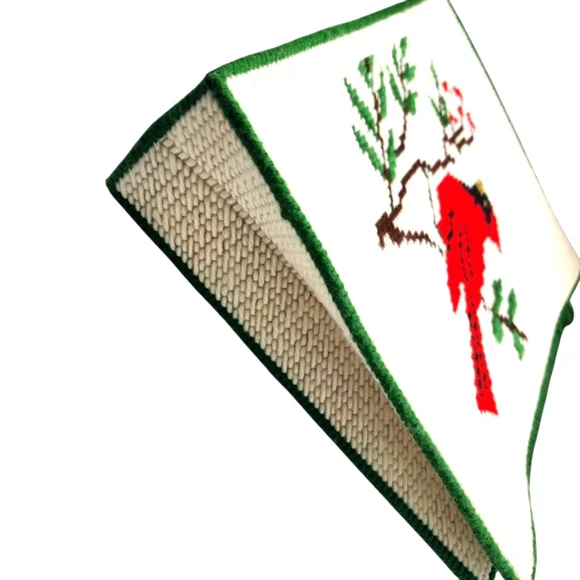 Embroidered Cardinal Handbag Cluch‎ - Picture 5 of 8